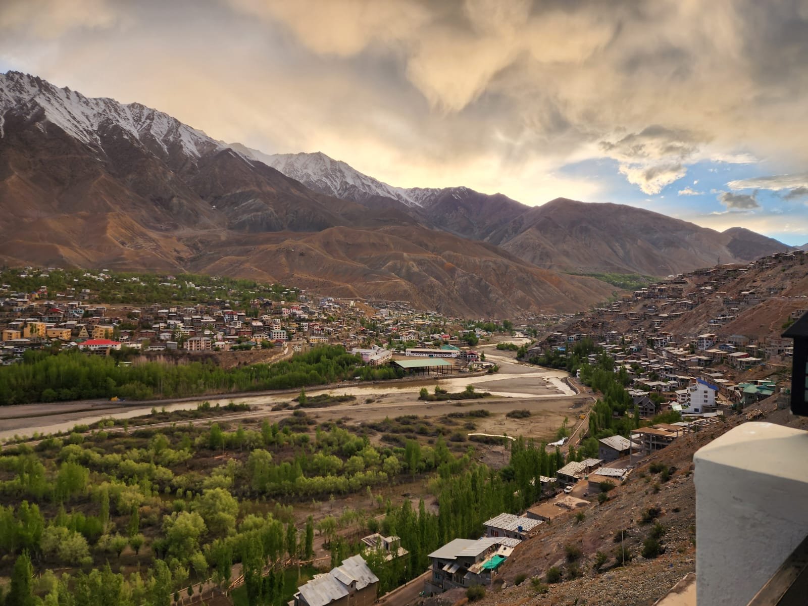 Kargil river and mountain view from Riverside Royale